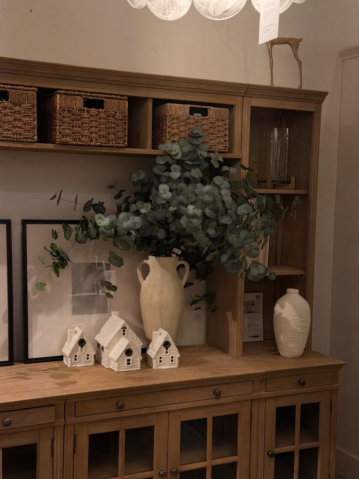 loving this entertainment center and cozy living room decor for the holidays from pottery barn. this entertaintment console is perfect for any family room or family needing extra storage space in the living room - perfect for toy storage and hidden boardgame storage in the living room.  

 #LTKHoliday #LTKmomlife #LTKHome