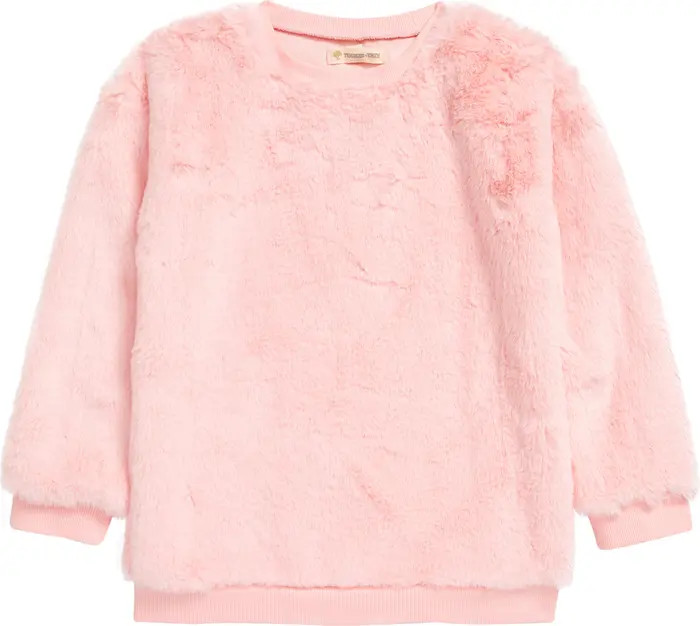 Kids' Faux Fur Tunic Top | Nordstrom