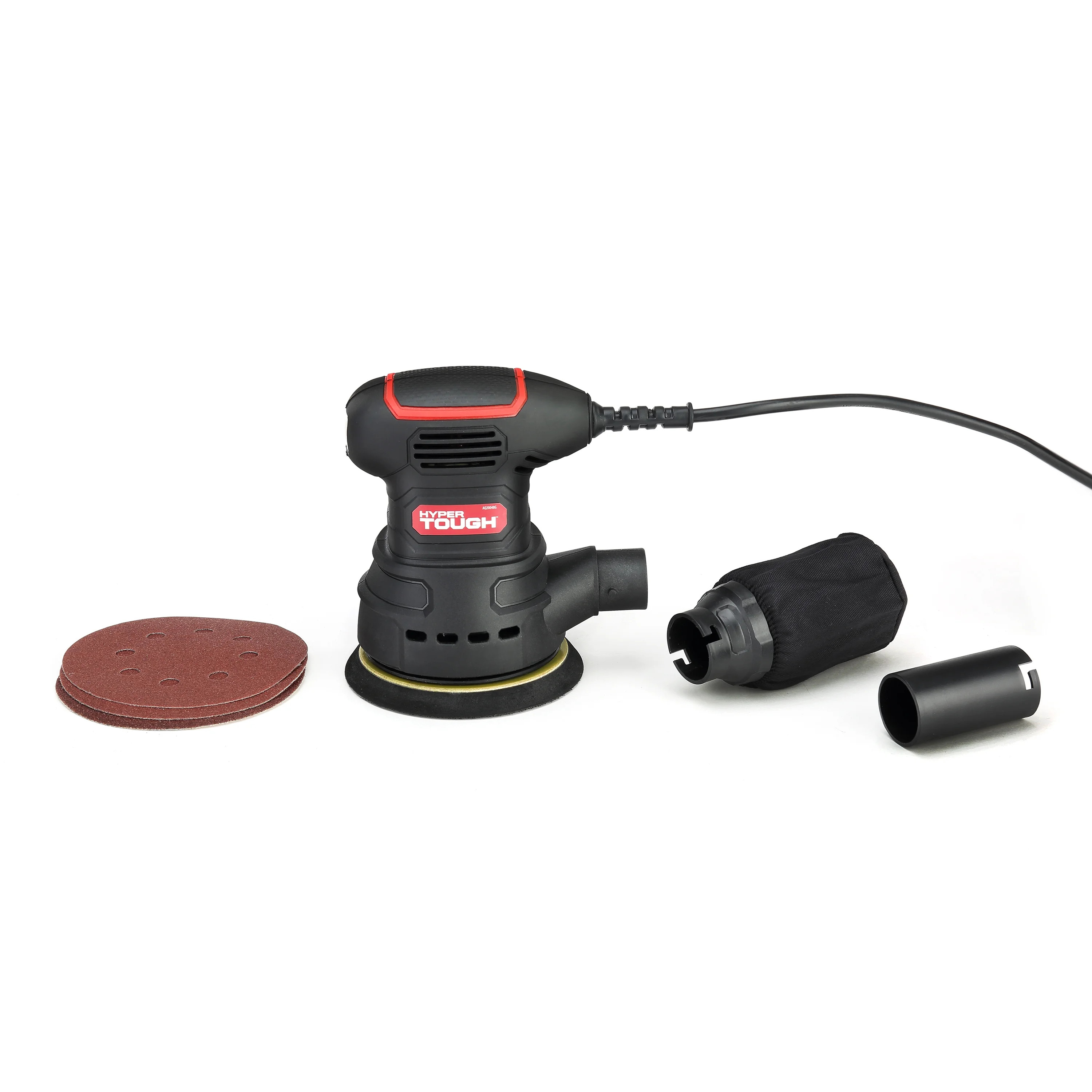 Hyper Tough 2.5 Amp Corded 5 inch Orbital Sander with Dust Bag, Vacuum Hose Adapter & 3 Sanding S... | Walmart (US)