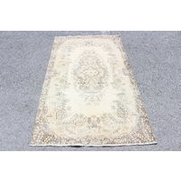 Turkish Rug, Vintage Accent Antique 45x75 Inches Beige Carpet, Bohemian Area Decorative Entry 2541 | Etsy (CAD)