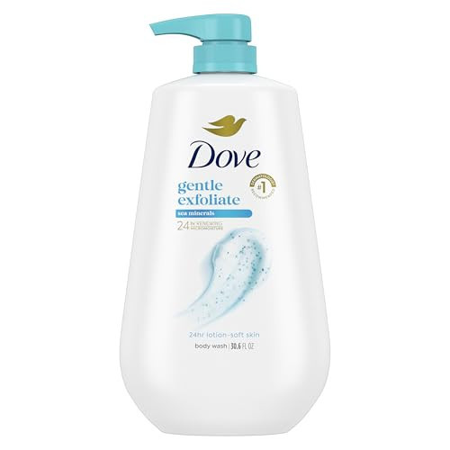 Dove Body Wash with Pump Gentle Exfoliate with Sea Minerals For 24hr Lotion-Soft Skin Moisturizing Skin Cleanser with No Sulfates No Parabens 30.6 oz | Amazon (US)
