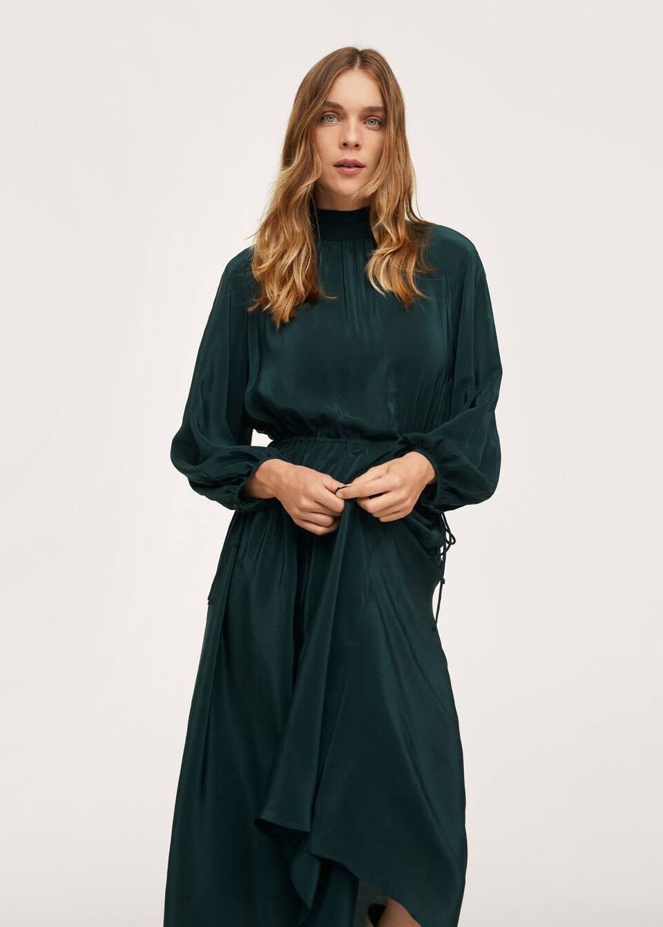 Drawstring waist dress | MANGO (US)