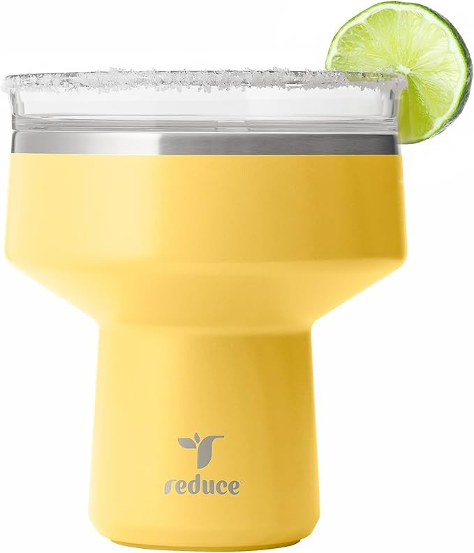 REDUCE Saltini 16 oz Cocktail Tumbler - Insulated Margarita Tumbler with Lid - Keeps Drinks Cold ... | Amazon (US)
