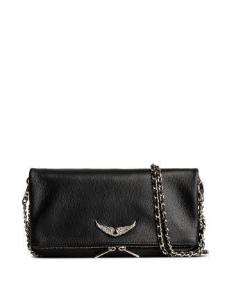 Zadig & Voltaire Rock Swing Your Wings Leather Clutch Bag   | Bloomingdale's Handbags | Bloomingdale's (US)