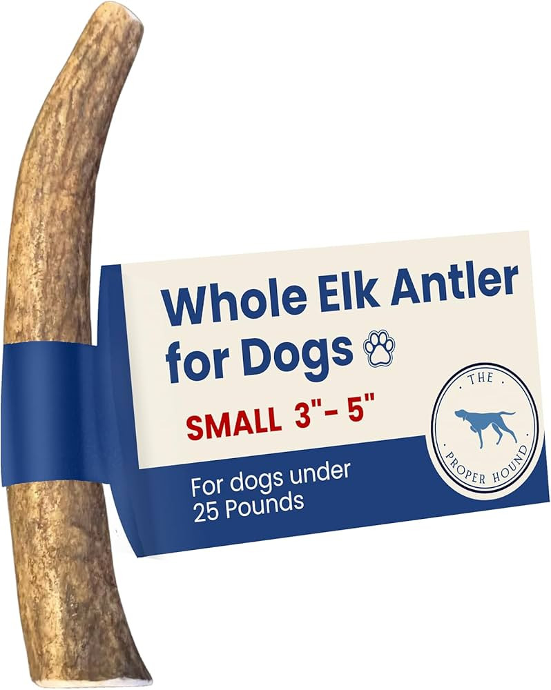 Antler Dog Chew - Premium Elk Antlers - Small, Best for Dogs Under 25 Pounds - Long Lasting | Amazon (US)