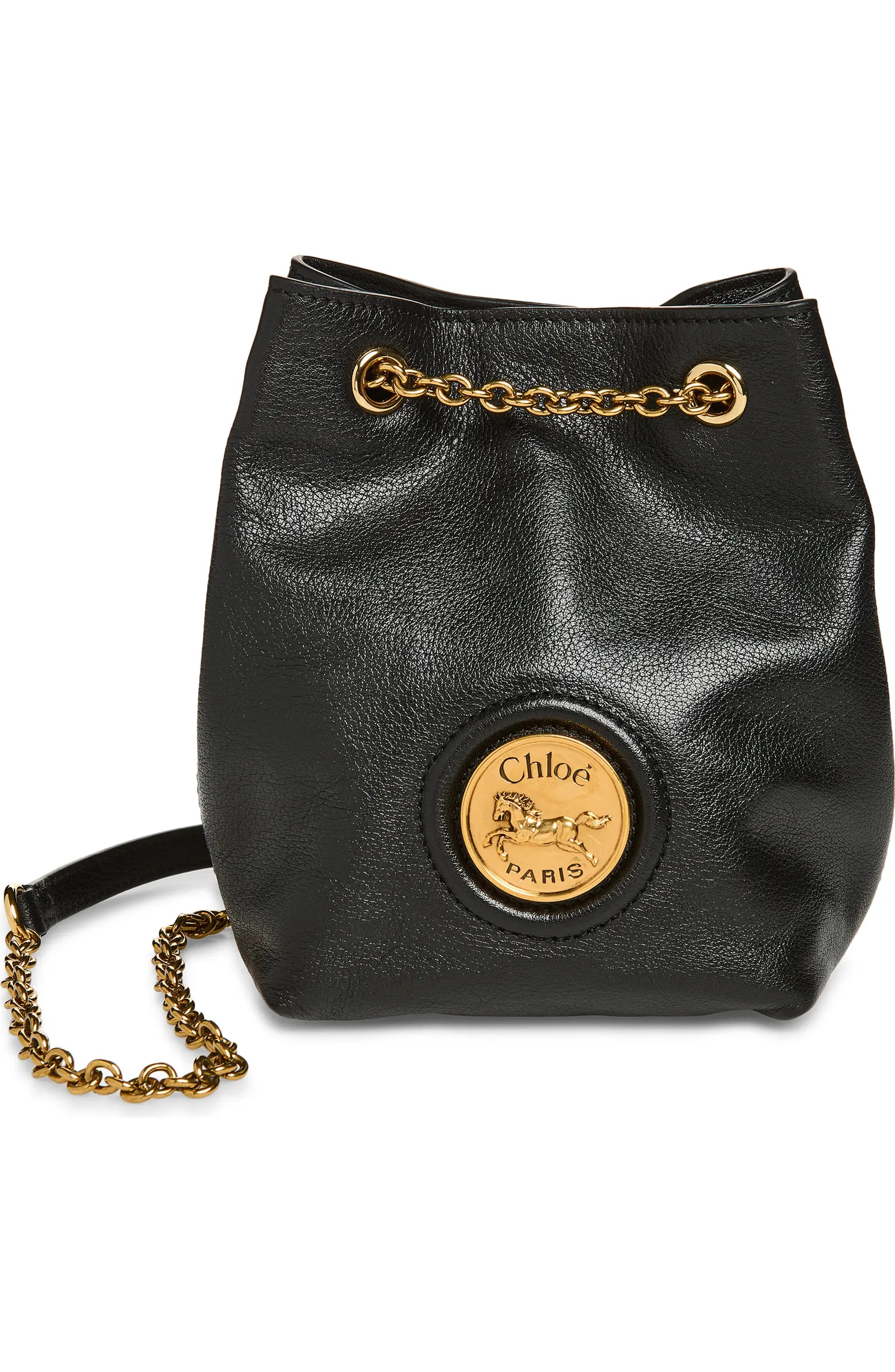 Horse Medal Leather Shoulder Bag | Nordstrom