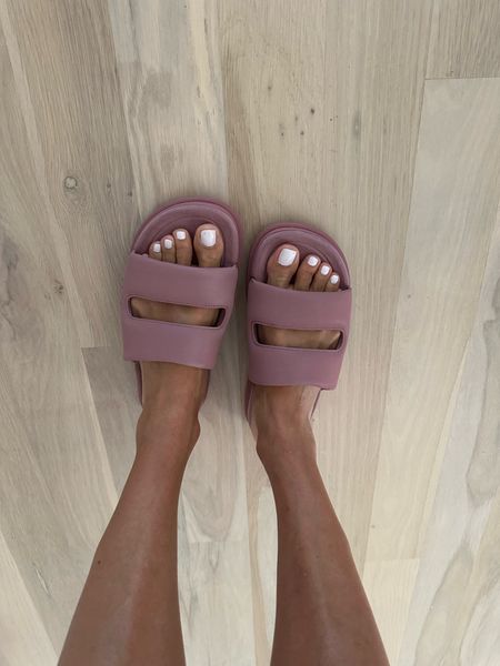 Super comfortable slide sandals lululemon size 6 I sized down 

#LTKFindsUnder50 #LTKFindsUnder100 #LTKShoeCrush
