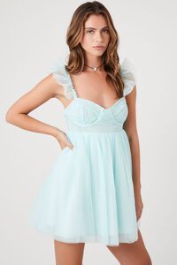 Butterfly-Sleeve Babydoll Dress | Forever 21 (US)