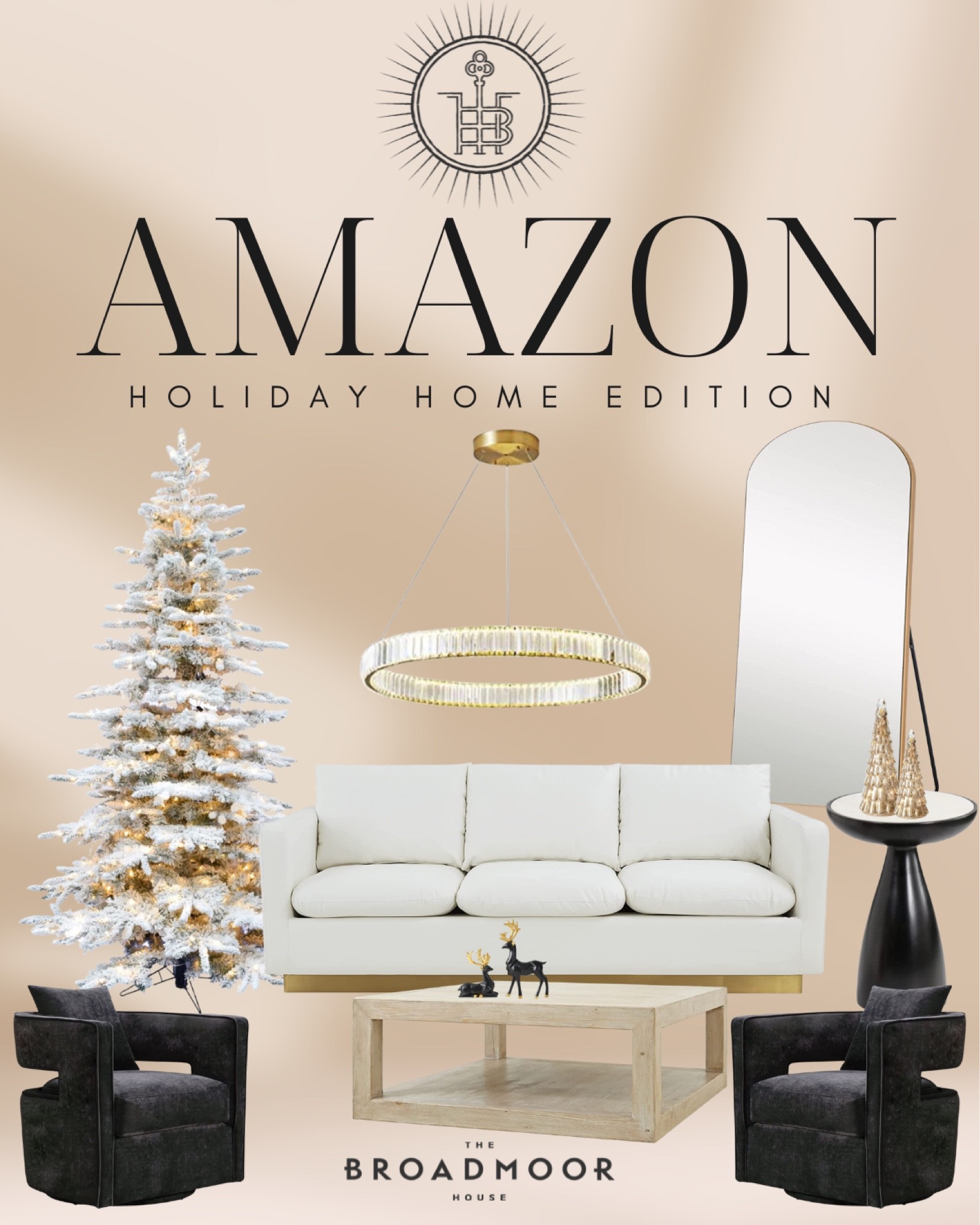 Amazon home, Amazon Christmas, holiday, holiday decor, Christmas Decour, living room decor, living room furniture, Christmas tree, side table, sofa, accent chairs, living room design, holiday home, reindeer, Amazon finds

#LTKstyletip #LTKhome #LTKHoliday