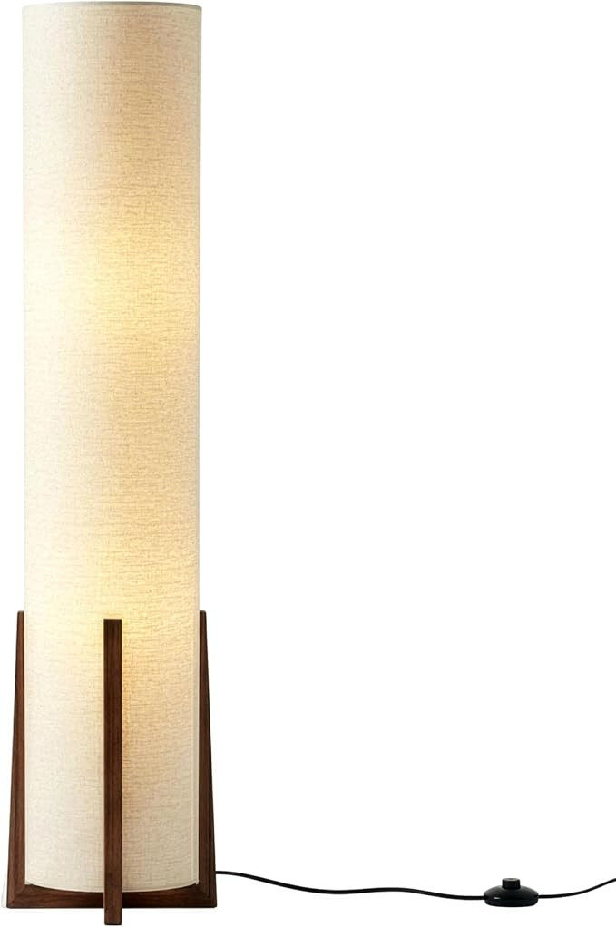 Brightech Parker Paper Lantern Floor lamp, 48 Inch Tall Lamp with Wood Frame, Asian Design for Be... | Amazon (US)