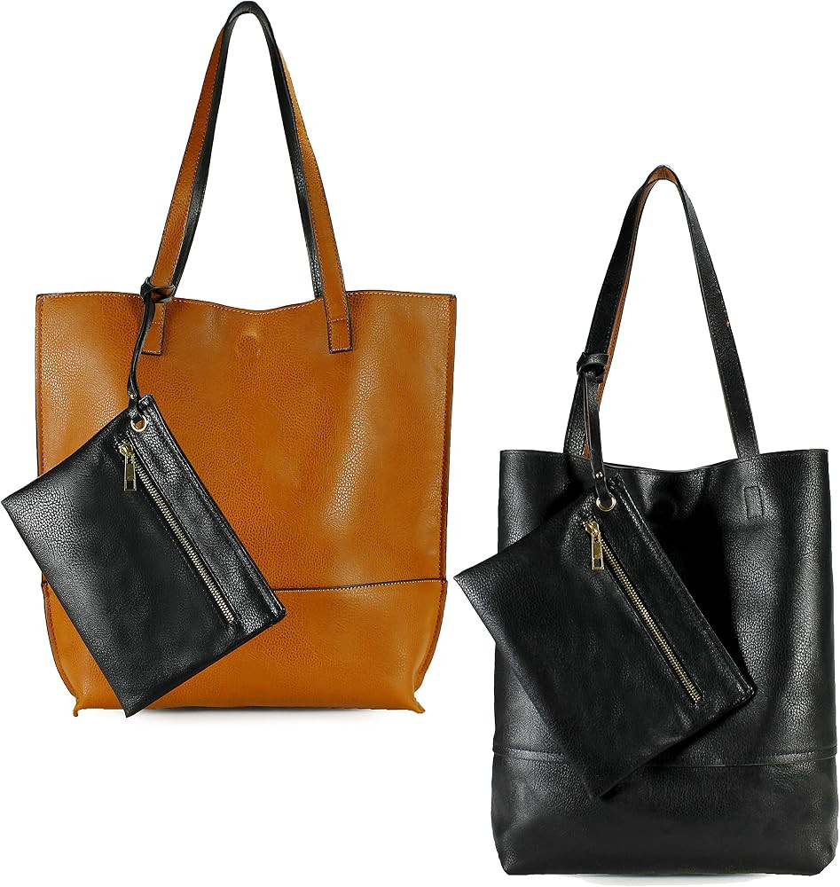 Scarleton Reversible Tote bag for Women, Shoulder Bag for Women, Purses for Women, Handbag for Wo... | Amazon (US)