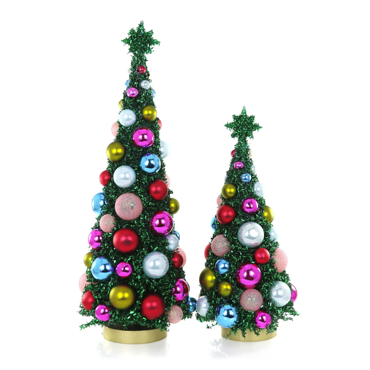 Mid-Century Glitter Tree, set of 2 | Biscuit Home