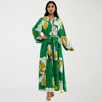 Premier Amour Long Sleeve Floral Maxi Dress | JCPenney