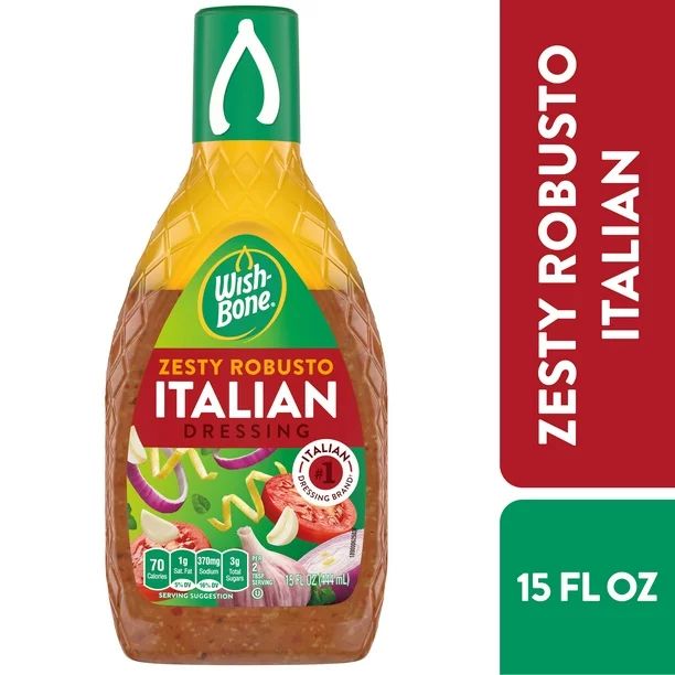 Wish-Bone Zesty Robusto Italian Salad Dressing, 15 fl oz | Walmart (US)