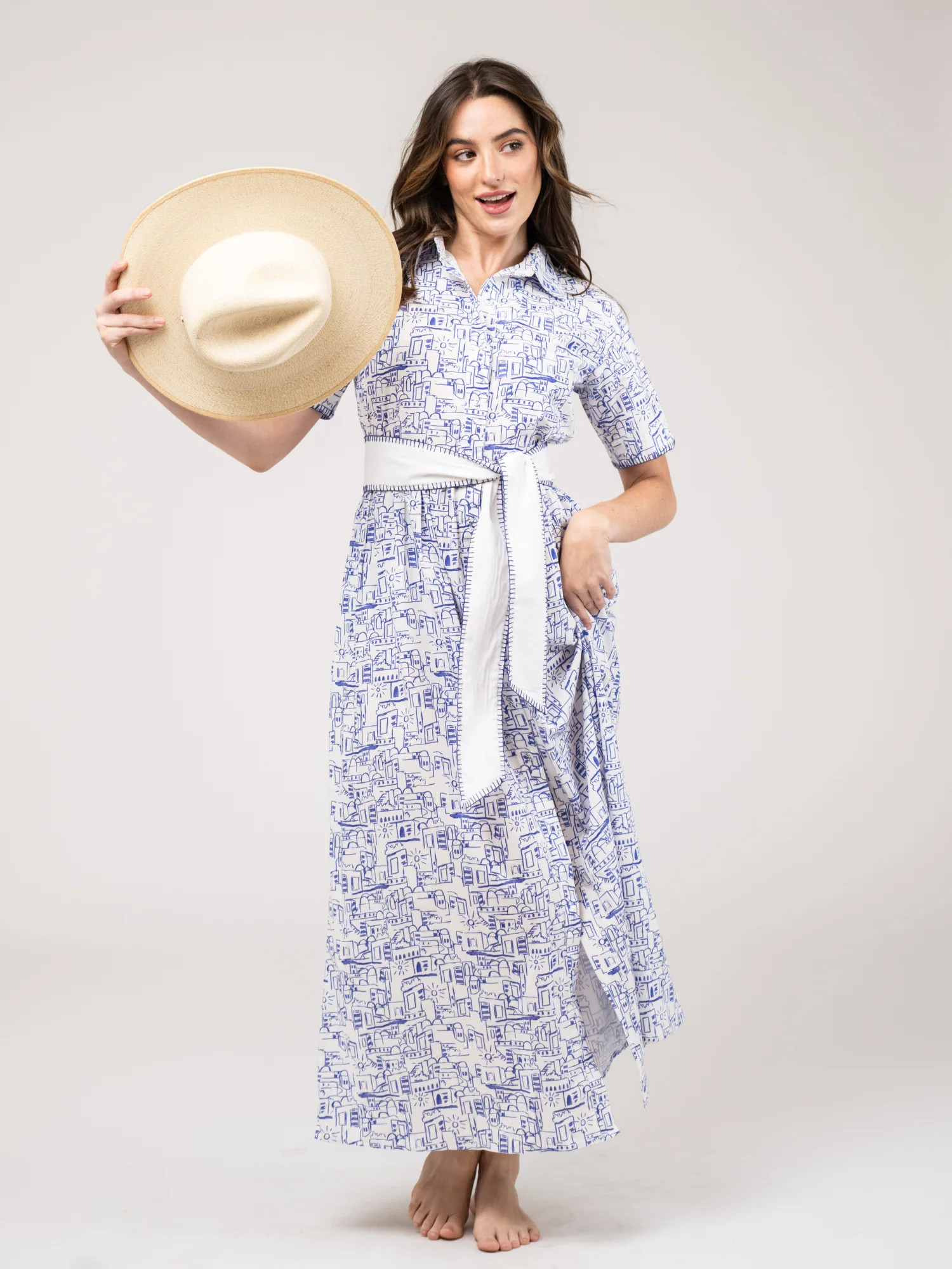 The Elle Maxi Dress | Santorini | Beau & Ro