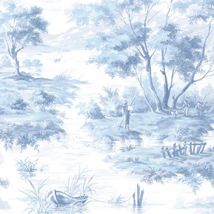 Hundt Toile Wallpaper Roll