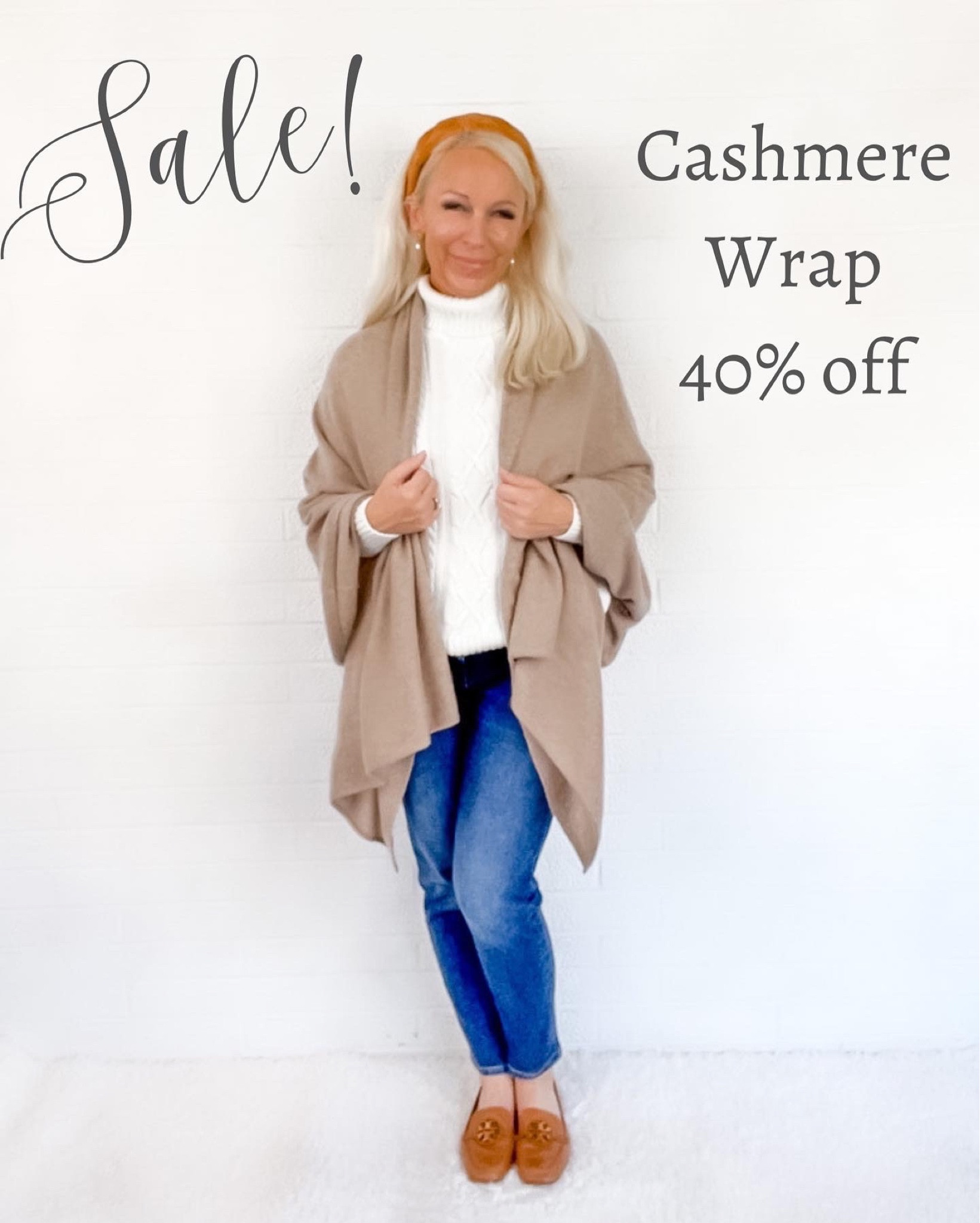 Cashmere Wrap is on sale for 40% off!

#LTKsalealert #LTKSeasonal