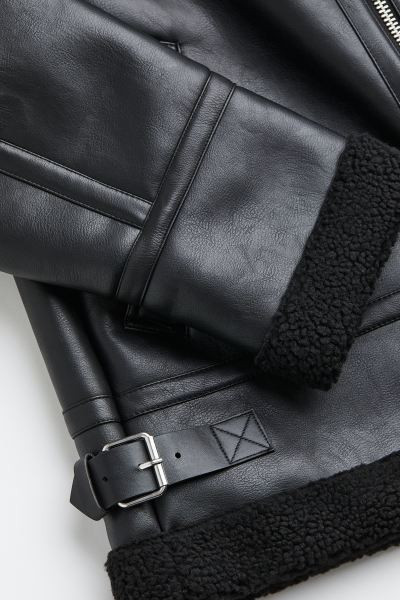 Giacca con fodera in pelliccia di pile | H&M (FR, IT, ES, PT, BE)