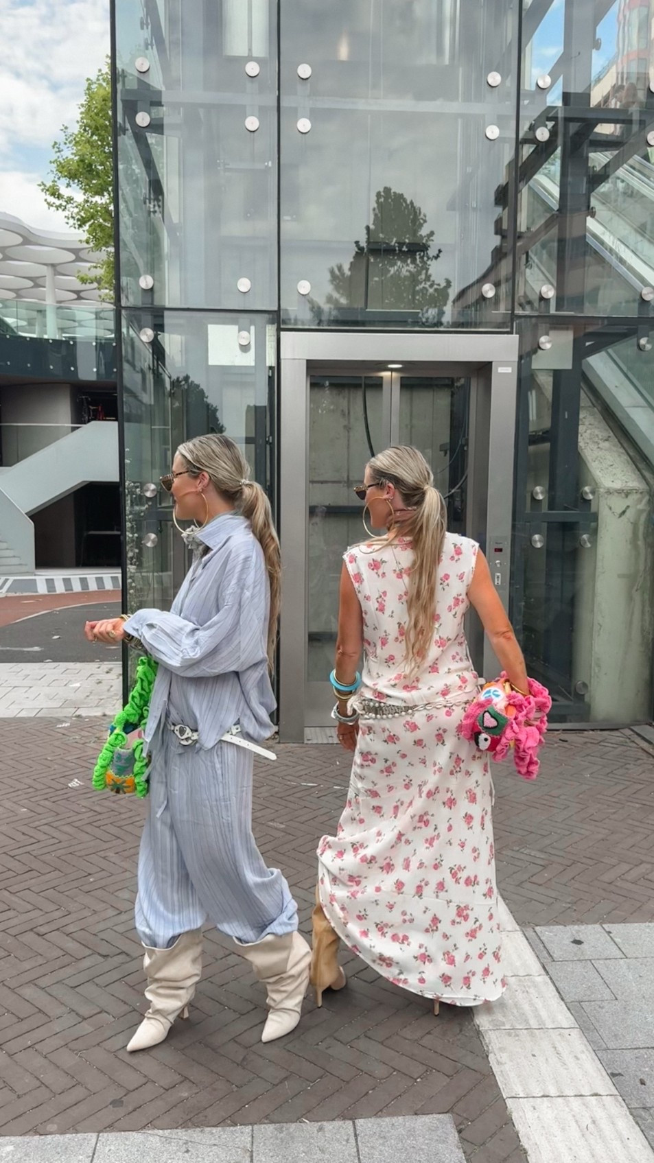 Obsessed with our co-ord sets by Mango 🫶🏻🫶🏻🩵🌸

We sized up in the blue striped pants and shirt and the flower skirt and top to get more length and a more oversized fit we love 🫶🏻🫶🏻
#ad

#LTKFashionMonth #LTKeurope #LTKstyletip