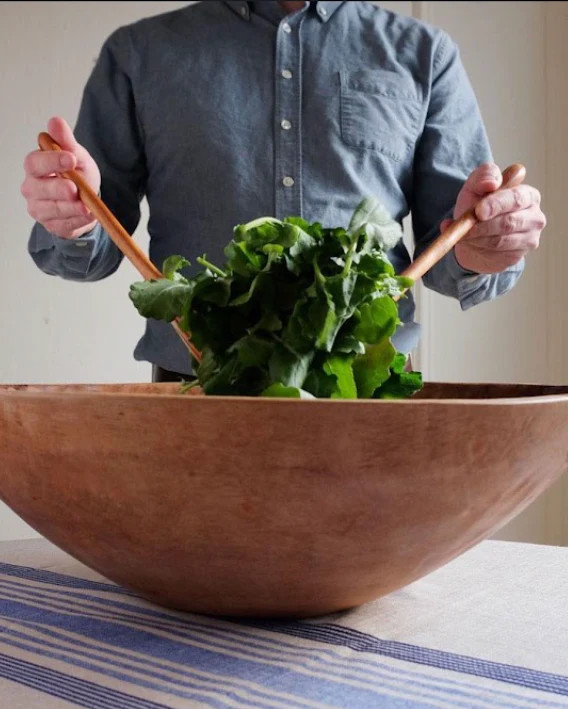 Extra Large (XL) 20 inch Classic Round Wood Bowl | TerraKlay