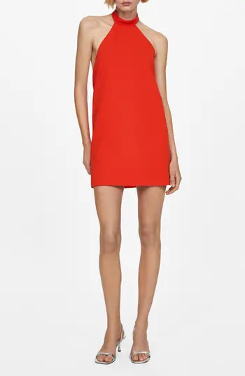 MANGO Bobiet Halter Dress | Nordstrom | Nordstrom