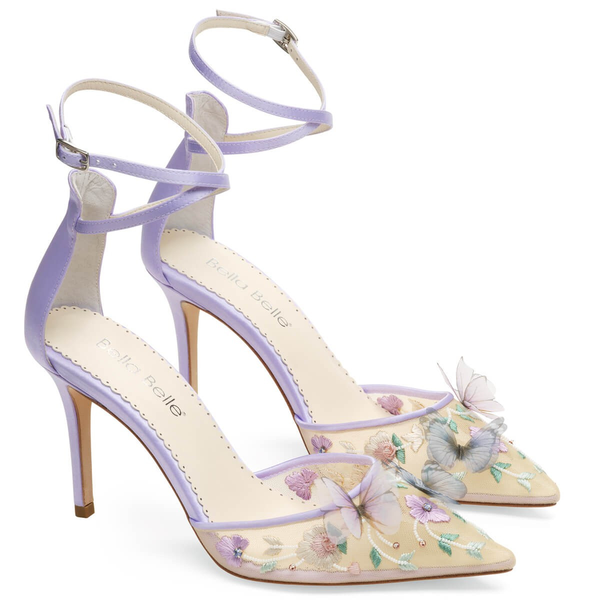 Lavender Butterfly Heels, Garden Party Shoes | Bella Belle Shoes