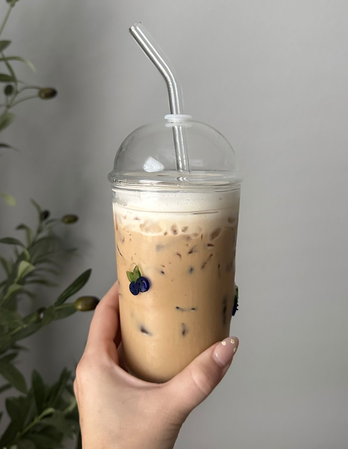 Today’s coffee cup🫐 love the domed icon glass and there are other options all under $10! 

#LTKmorningroutine #LTKmomlife #LTKHome