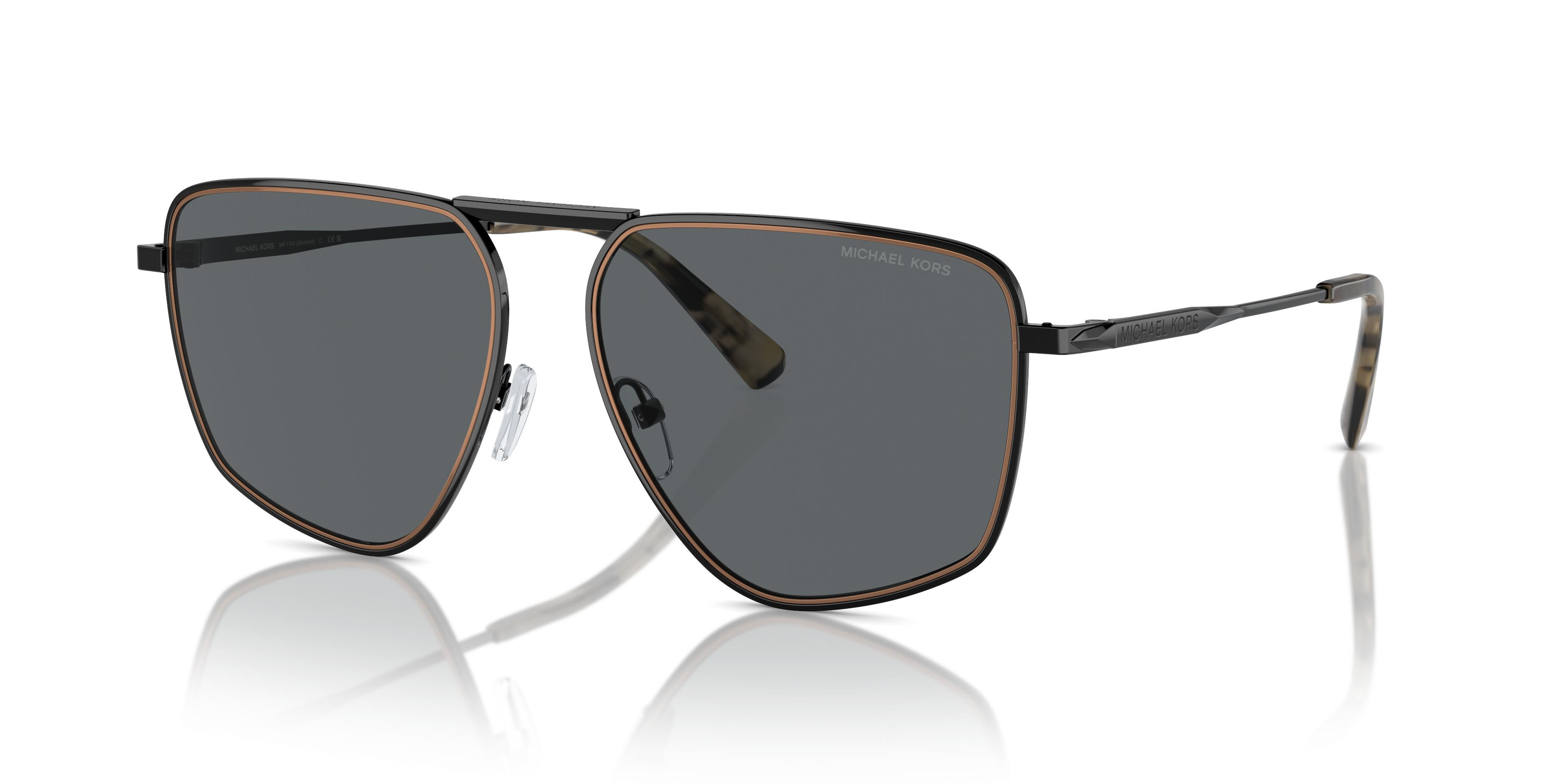 Michael Kors Silverton Dark Grey Navigator Mens Sunglasses MK1153 100587 58 | Jomashop.com & JomaDeals.com