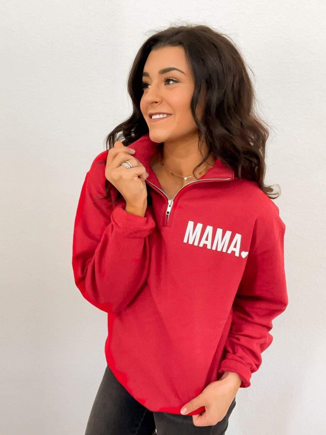 Mama Quarter Zip  Mama Pullover  Mom Sweatshirt  Gift for - Etsy | Etsy (US)