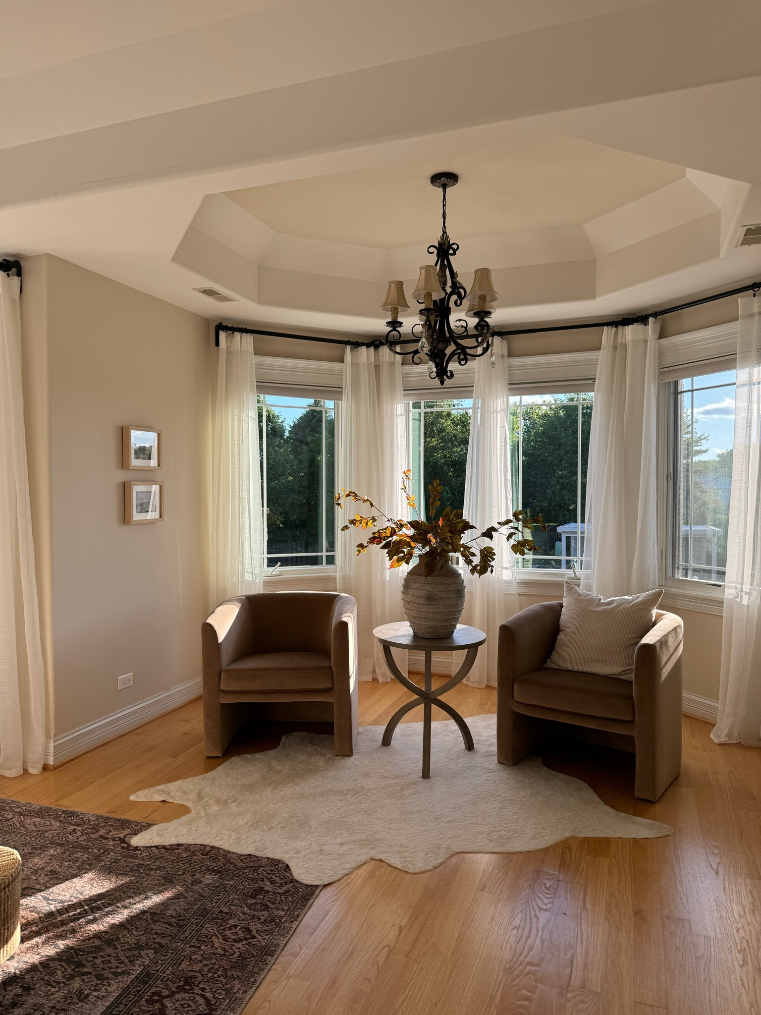 Sitting room in our bedroom! These are my favorite chairs from Target ever! @target #targethome #targetstyle #target #studiomcgee #accentchair 

#LTKHome #LTKSaleAlert #LTKSeasonal