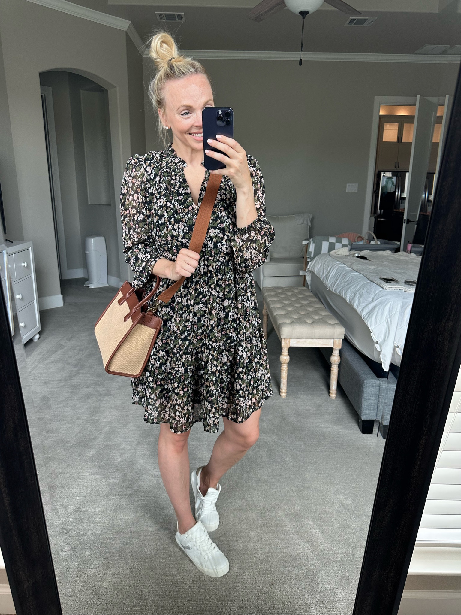 Everything is from Walmart! Dress is a size medium, sneakers are an 8 and the bag comes in other colors 

#LTKfindsunder50 #LTKstyletip #LTKfindsunder100