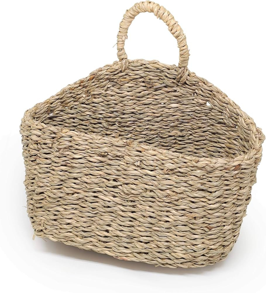Ann Lee Design Natural Seagrass wall hanging basket (Small, Seagrass) | Amazon (US)