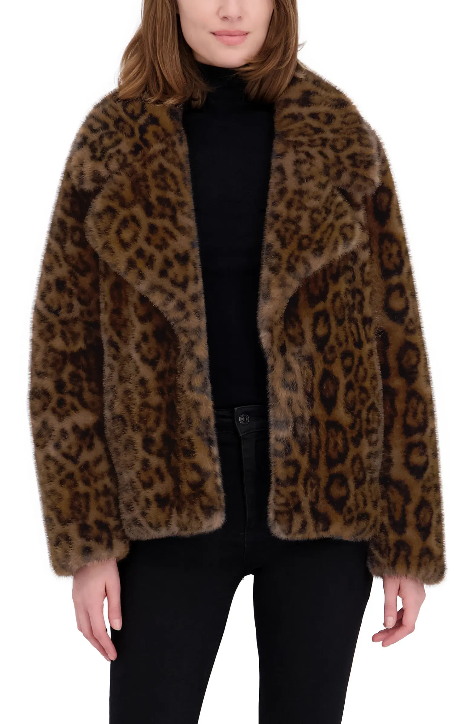 Leopard Print Faux Fur Jacket | Nordstrom Rack