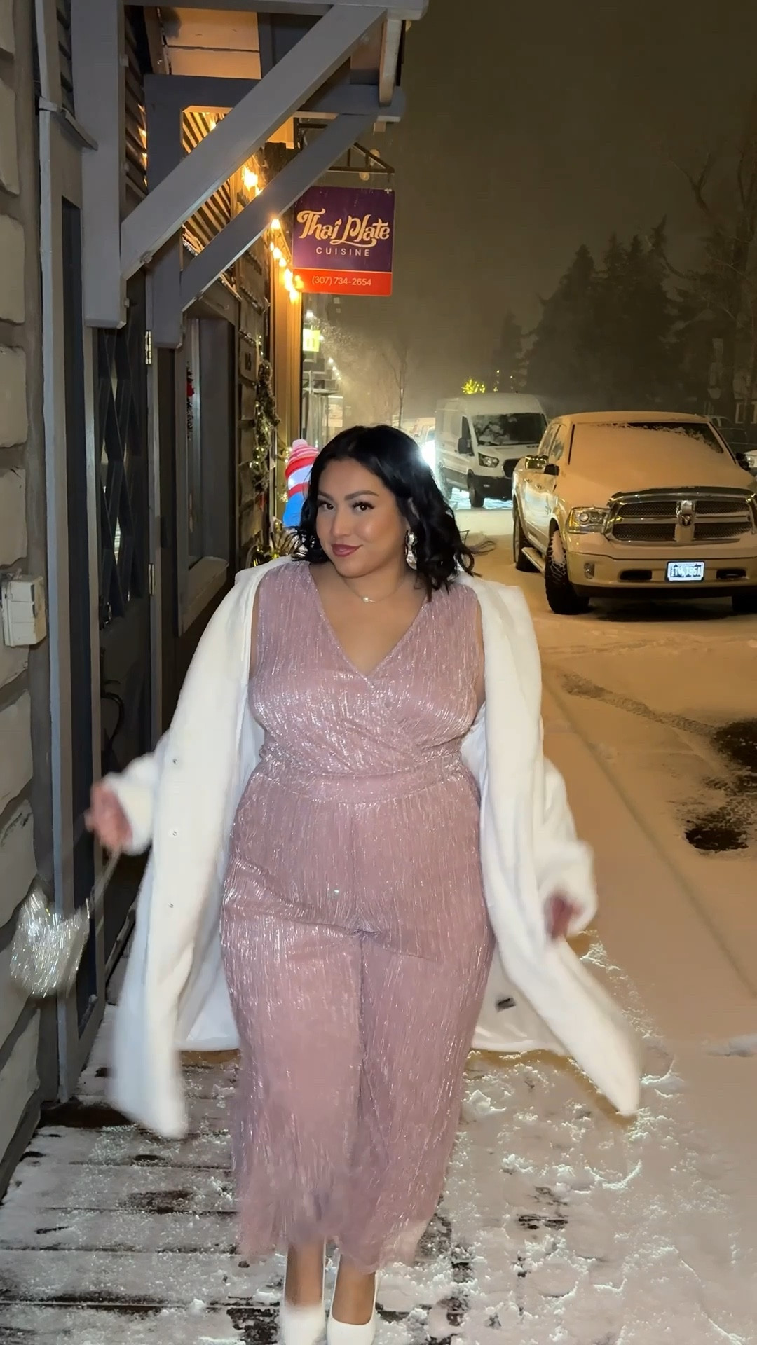 torrid look night #1 wearing a size 0X on jumpsuit and 2X jacket 🤩

#LTKHoliday #LTKgrwm #LTKootd