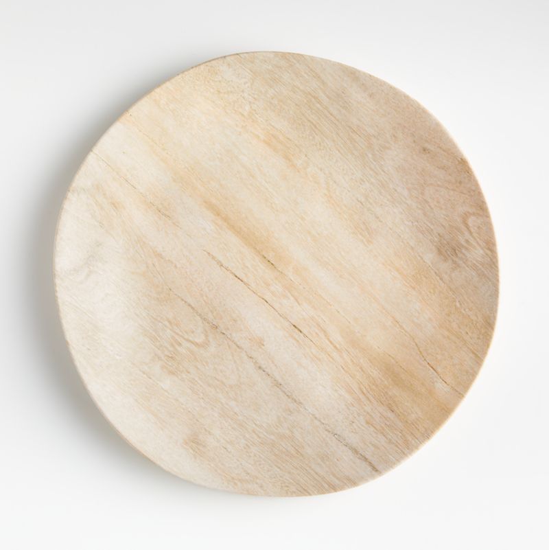 Faux Bois Melamine Dinner Plate + Reviews | Crate & Barrel | Crate & Barrel