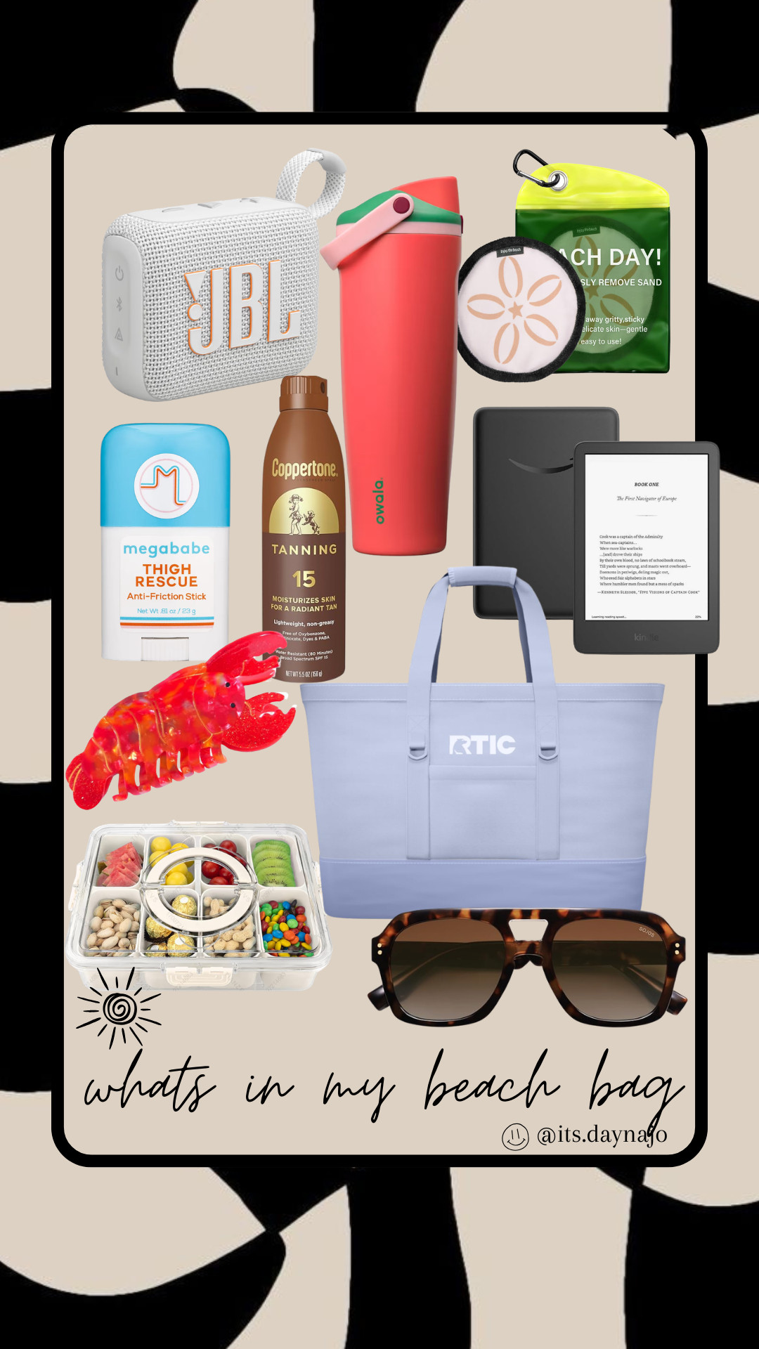 What's in my beach bag!

The essentials for a perfect day at the beach or the pool! The tote doubles as a cooler too!  

 