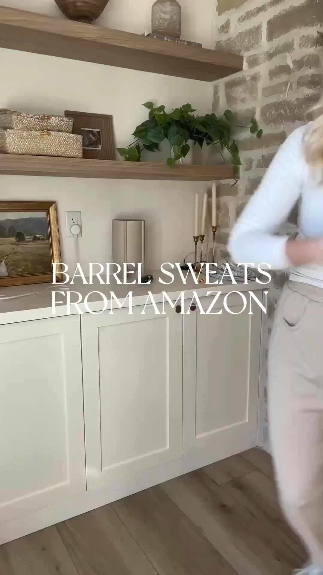 Barrel sweats on sale for $28!
