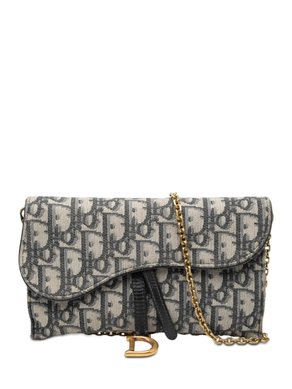 2020 Oblique Canvas Saddle Wallet On Chain crossbody bag | Farfetch Global