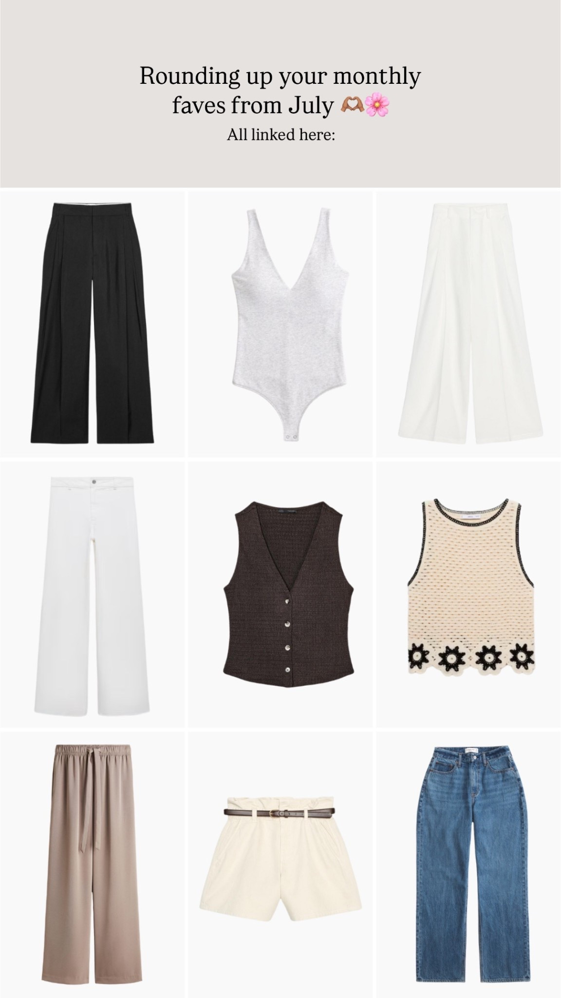 July monthly favourites round-up

#LTKsummer #LTKautumn #LTKstyletip