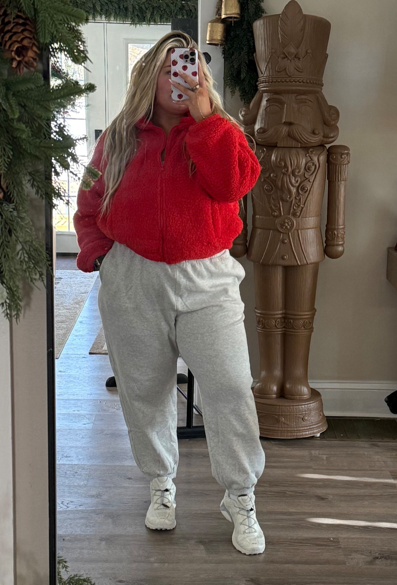 OOTD for my morning walk!!

XL SHERPA (old American eagle)
XXL SWEATPANTS
SHOES TTS (really loving these, don’t make my feet hurt after a mile!!)

morning walk, ootd, athleisure, old navy, Salomon sneakers, sweatpants, midsize, curvy.

#LTKfitnessgoals #LTKootd #LTKdayinmylife