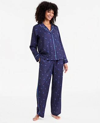 Women's Sorcerer's Apprentice Mickey Satin Pajama Set, Macy's Exclusive | Macy's