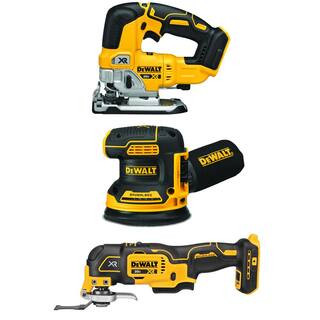DEWALT 20V MAX XR Lithium-Ion Woodworking 3 Tool Combo Kit with Oscillating Tool, Jigsaw, 5 in. R... | The Home Depot