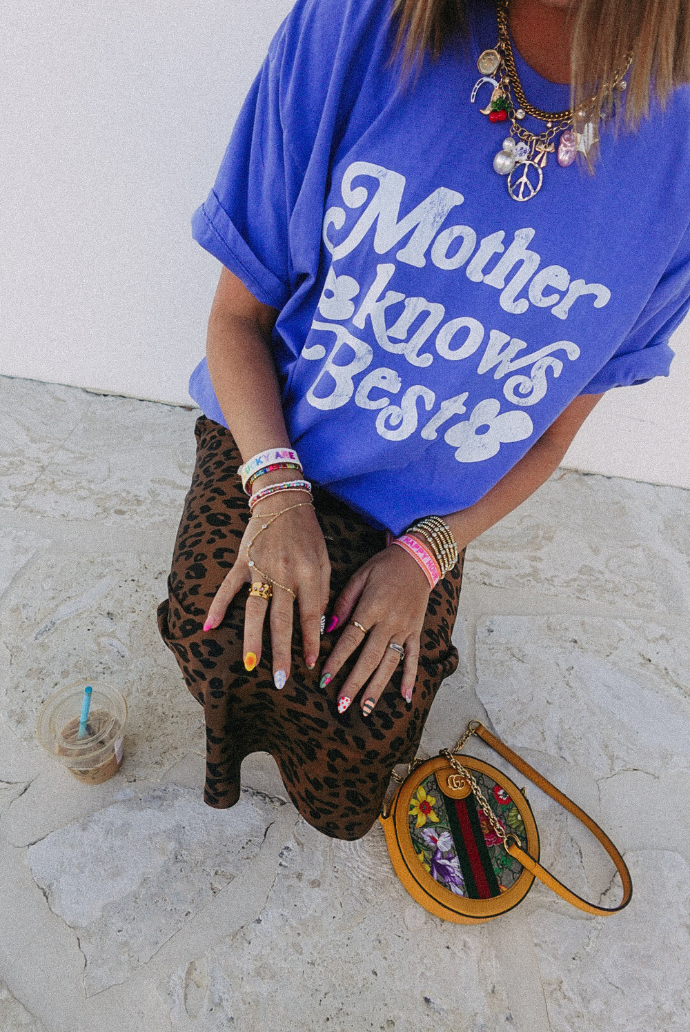 ETTA OG | mother knows best graphic tee - blue | Etta & East