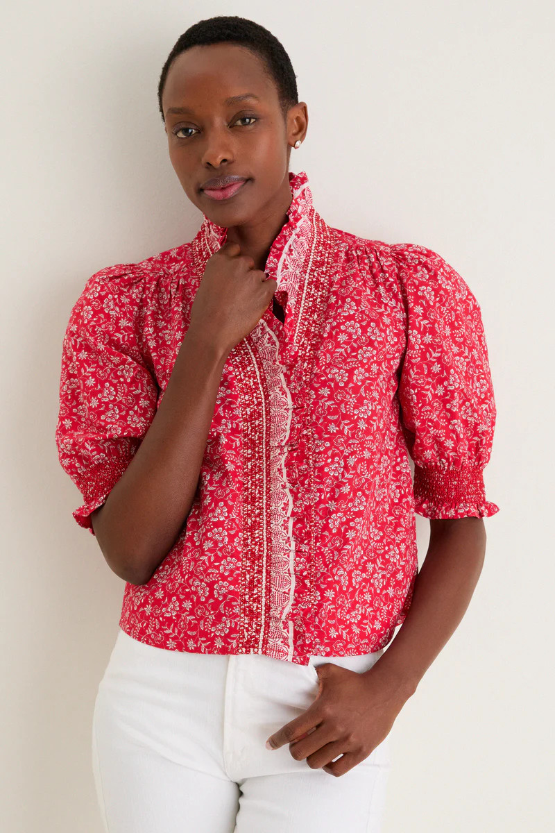 Rosemary Dreamscape Print Zuri Top | Tuckernuck (US)