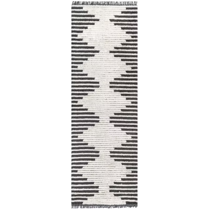 nuLOOM Morgan Contemporary Diamond Soft Shag Fringe Area Rug | Target