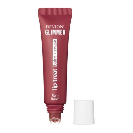 Revlon Glimmer Lip Treat Balm + Mask for Dry Lips, Overnight, 010 Rum Raisin, 0.4 fl oz | Walmart (US)