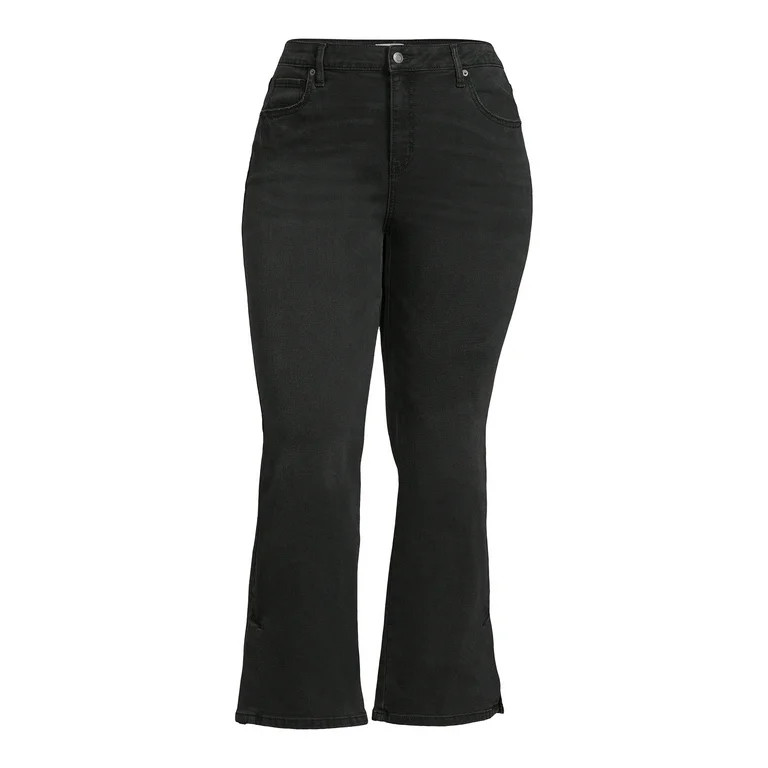 Time and Tru Women's Mid Rise Bootcut Jeans, 31" Inseam | Walmart (US)