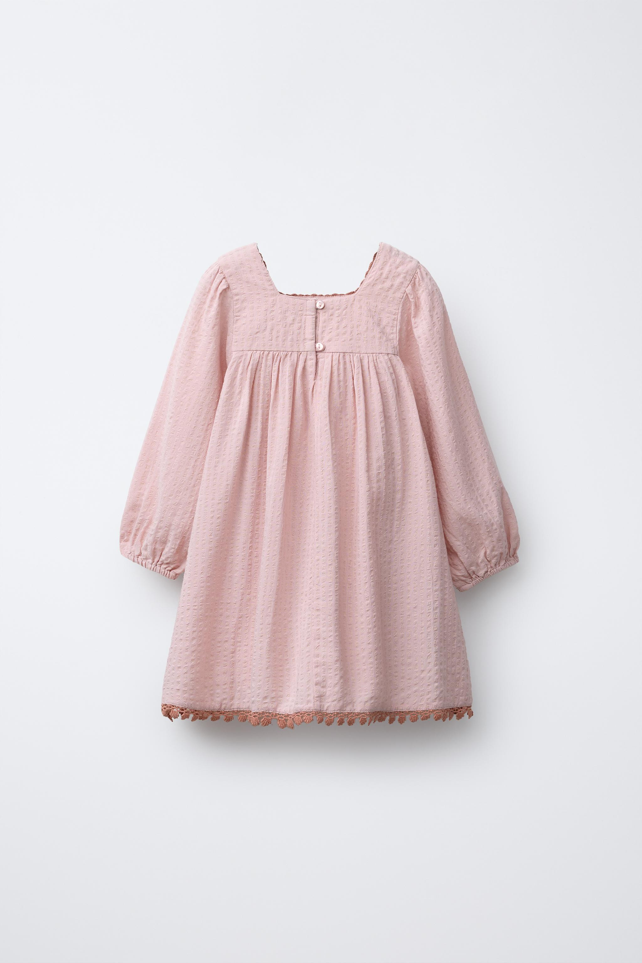 CROCHET KNIT DETAIL DRESS | Zara US