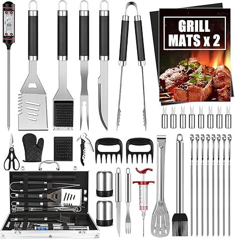 Cifaisi BBQ Grill Accessories Set, 38Pcs Stainless Steel Grill Tools Grilling Accessories with Al... | Amazon (US)