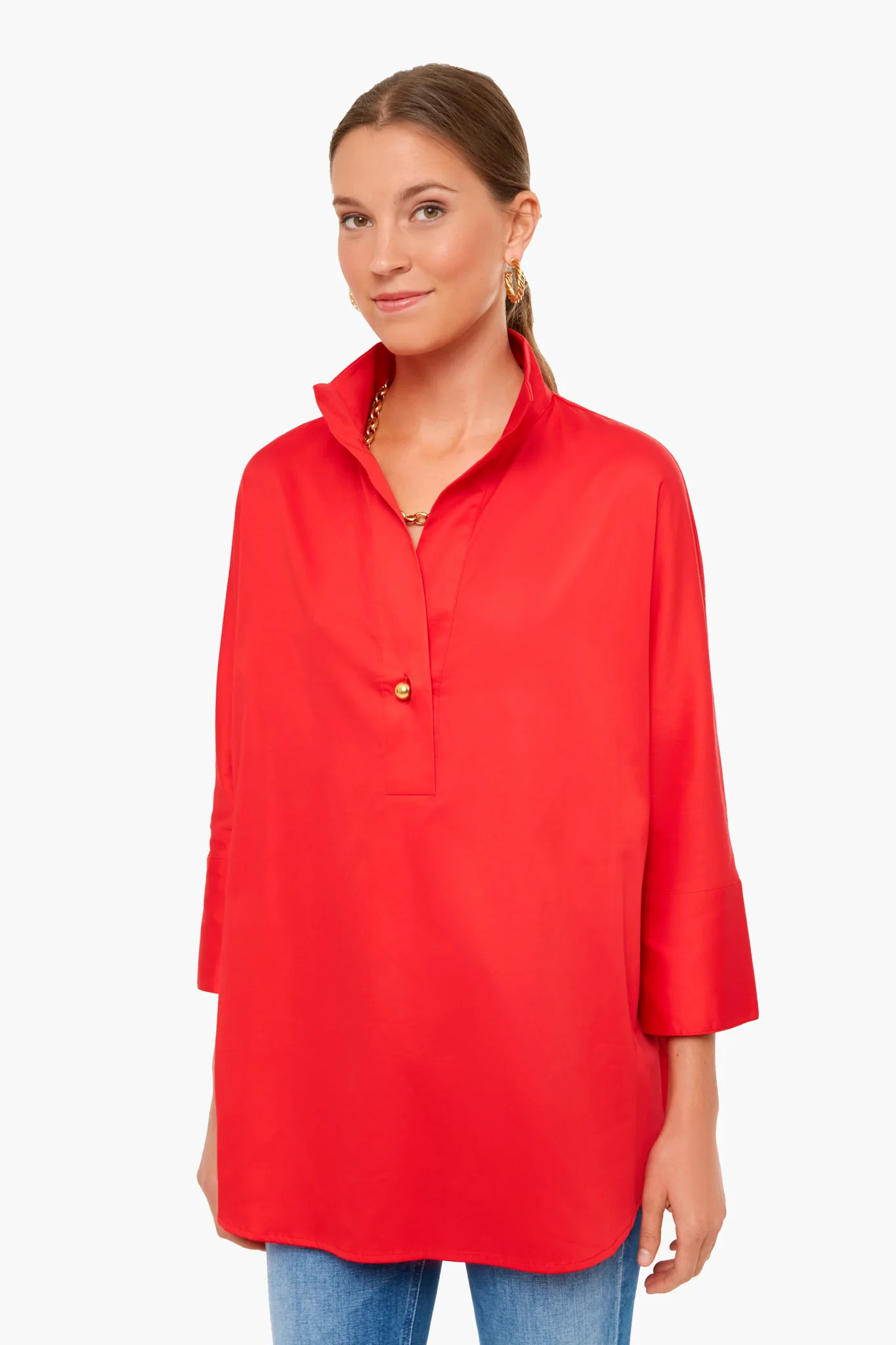 Poppy Red Willow Blouse | Tuckernuck (US)
